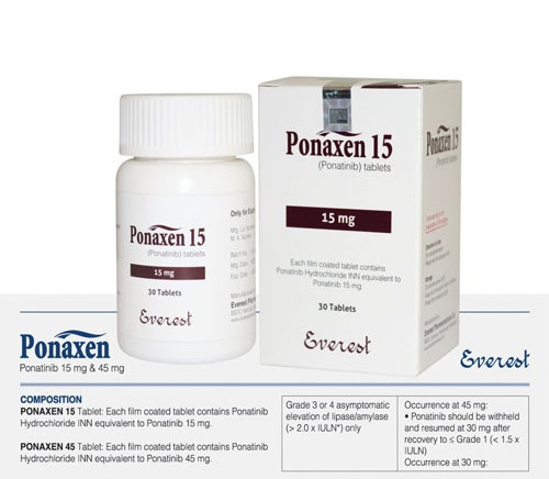 普納替尼 Ponaxen ponatinib 孟加拉珠峰制藥產普納替尼